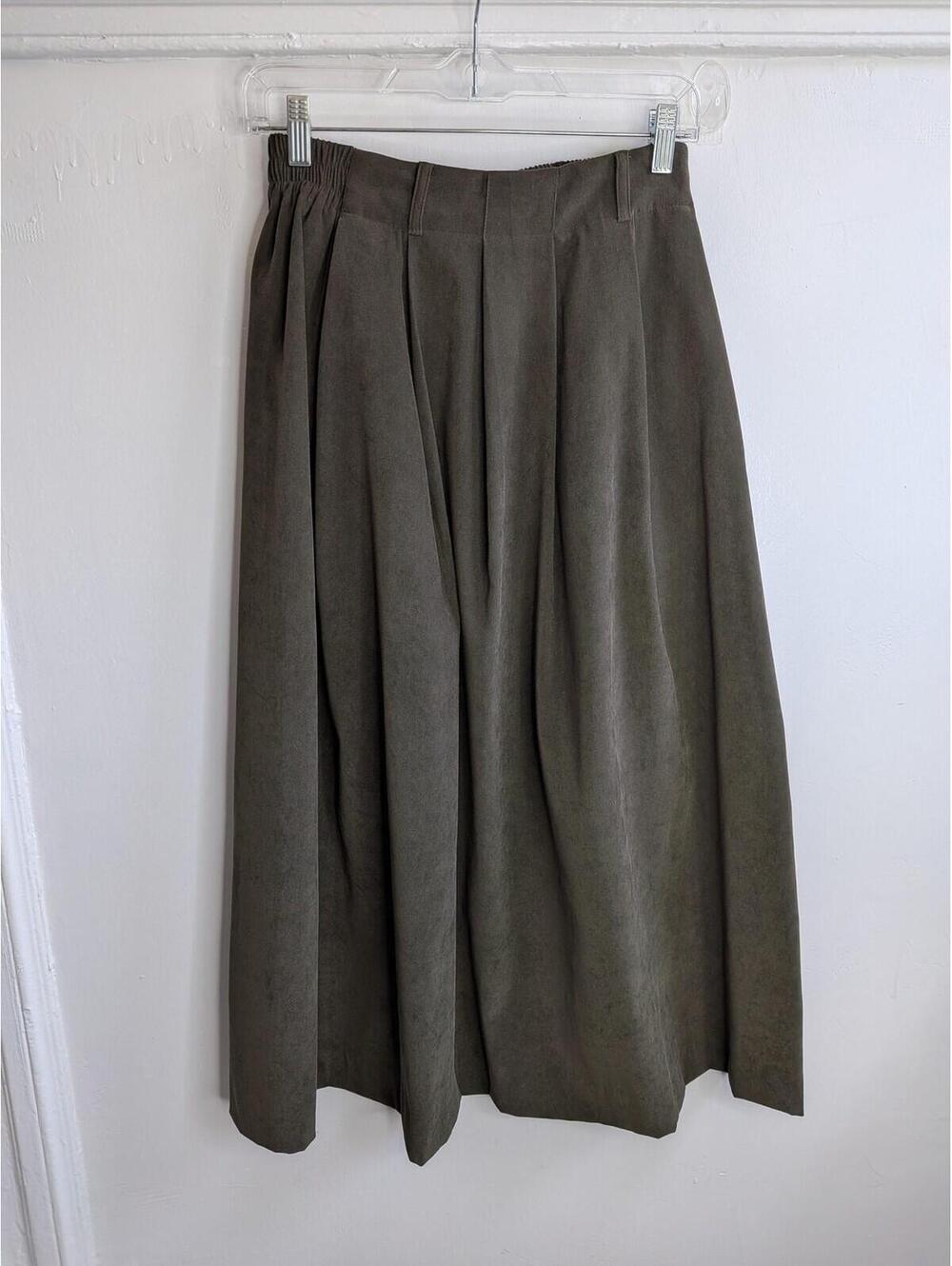 Orvis Pull On Midi Skirt 4P Travel Gorpcore Boho Modest Minimalist Cabincore